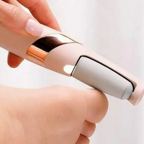 Электрическая пемза для педикюра MHZ Wanhengda Pedi Electronic розового цвета односторонняя в картонной коробк