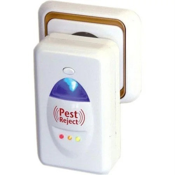 Ультразвуковой электронный отпугиватель насекомых и грызунов Pest Reject для использования в помещении от сети