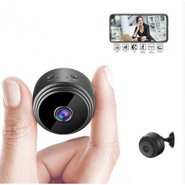 IP камера A9 с инфракрасным ночным видением и детектором движения Wi-Fi HD 1080P для внутреннего использования