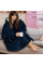 Двусторонний теплый плед с рукавами и капюшоном Huggle Hoodie 3 в 1, флисовая толстовка, one size