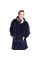 Двусторонний теплый плед с рукавами и капюшоном Huggle Hoodie 3 в 1, флисовая толстовка, one size
