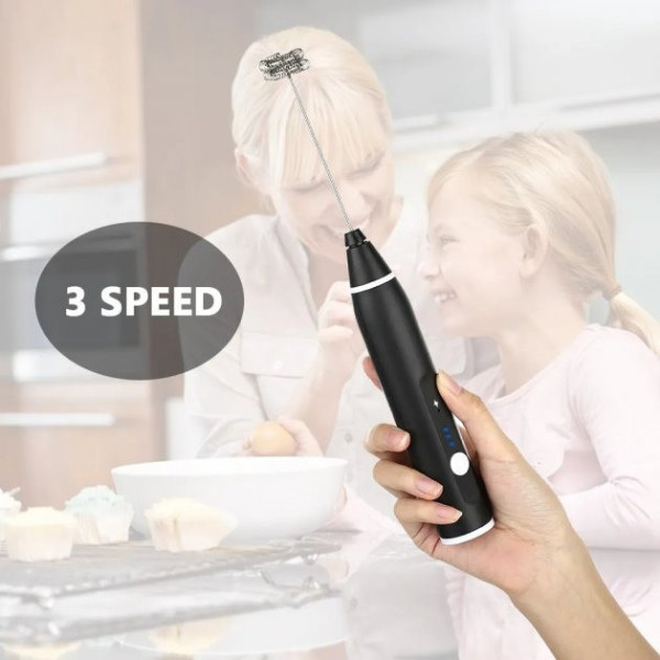 Ручной капучинатор Milk Frother аккумуляторный USB мини миксер для вспенивания молока