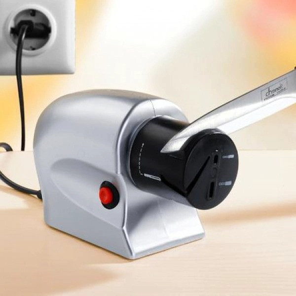 Электрическая точилка Knife Sharpener для ножей и ножниц от сети с точильным инструментом
