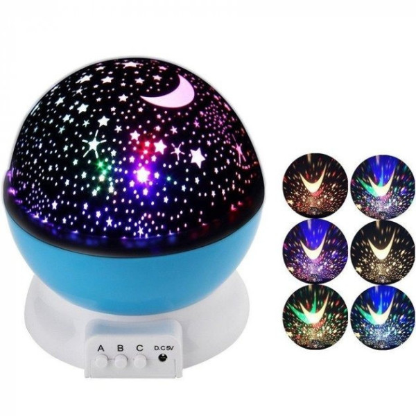 Ночник-проектор звездного неба MNG Star Master Big Dream с LED лампой на батарейках для дома