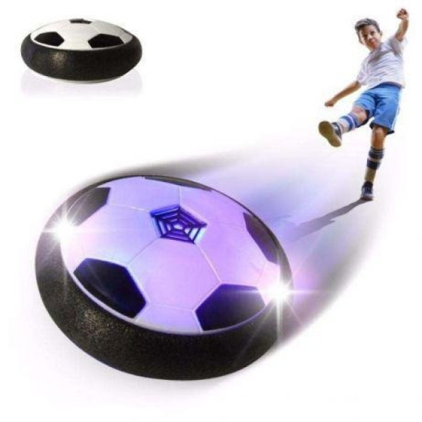 Электрический детский футбольный мяч HOVERBALL с подсветкой для игры дома Black
