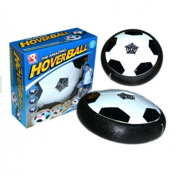 Электрический детский футбольный мяч HOVERBALL с подсветкой для игры дома Black
