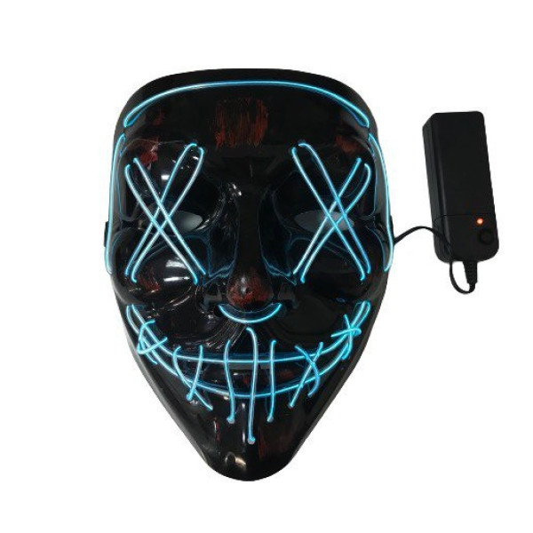 Маска неоновая Purge Mask Судная ночь ABC для карнавала унисекс