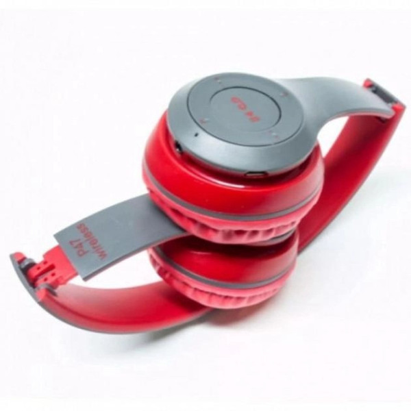 Беспроводные накладные Bluetooth наушники MDR P47 с microSD и USB подключением, складные