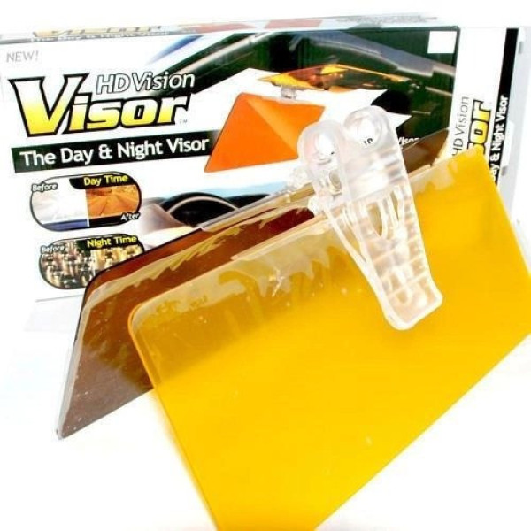 Козырек антибликовый HD Vision Visor Clear View для автомобиля yellow