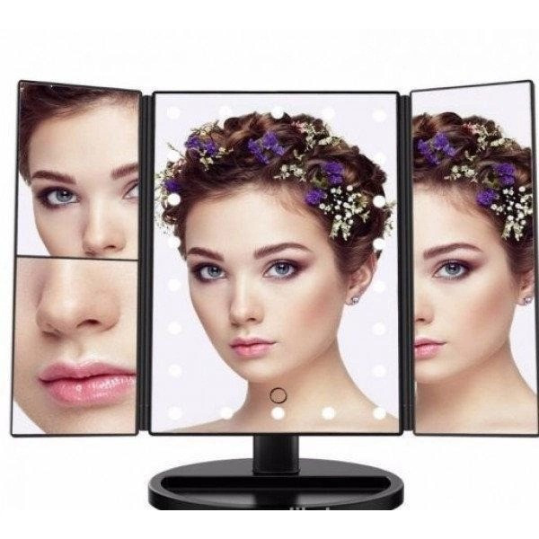 Настольное косметическое зеркало Superstar Magnifying Mirror с LED-подсветкой и увеличением