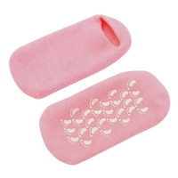 Увлажняющие гелевые носочки SPA Gel Socks для смягчения кожи стоп Розовые