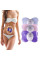 Миостимулятор массажер бабочка Butterfly Small XM-1002 Purple для ног, плеч, рук, спины, бедер и ягодиц на бат