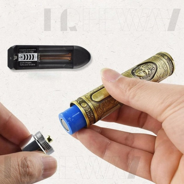 Триммер для стрижки и окантовки бороды WES WS T99 Gold 5W с 4 насадками и аккумуляторным питанием