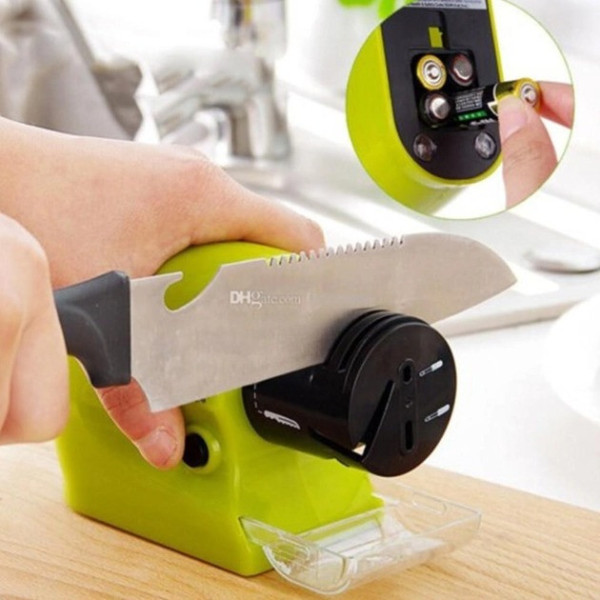 Электрическая точилка Swifty Sharpener для ножей и ножниц, беспроводная на батарейках