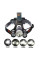 Фонарь Bailong RJ-3000 с тремя светодиодами Cree T6+2Q5, мощный, на батарейках с ремешком и режимами работы