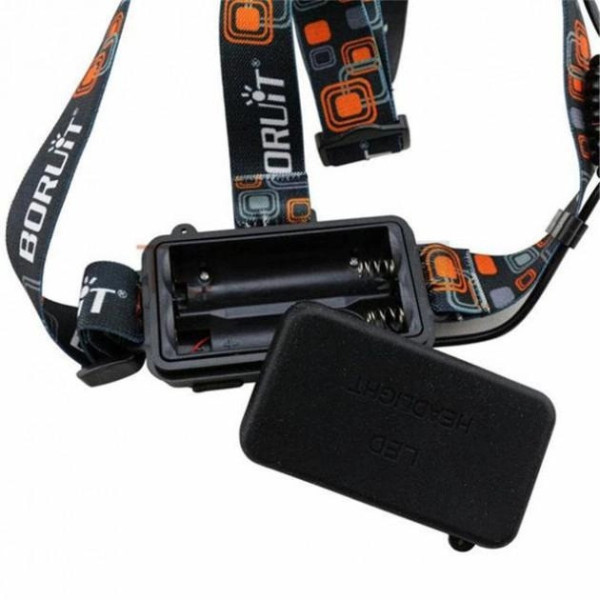 Фонарь Bailong RJ-3000 с тремя светодиодами Cree T6+2Q5, мощный, на батарейках с ремешком и режимами работы