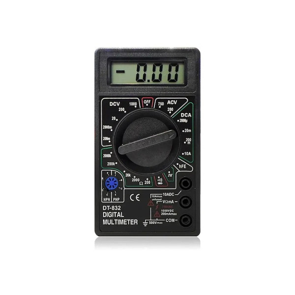 Цифровой мультиметр тестер Digital DT-832 для измерения напряжения и тока