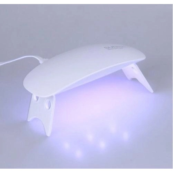 Лампа SUN LED+UV White 6W для маникюра и педикюра с функцией сушки и наращивания ногтей гель-лаком