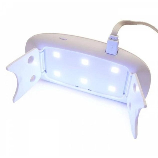 Лампа SUN LED+UV White 6W для маникюра и педикюра с функцией сушки и наращивания ногтей гель-лаком