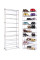 Полка для обуви Amazing Shoe Rack с ножками, прямая, белая, вместимость 30 пар