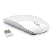 Беспроводная мышка Wireless Mouse компьютерная Белая 2.4G