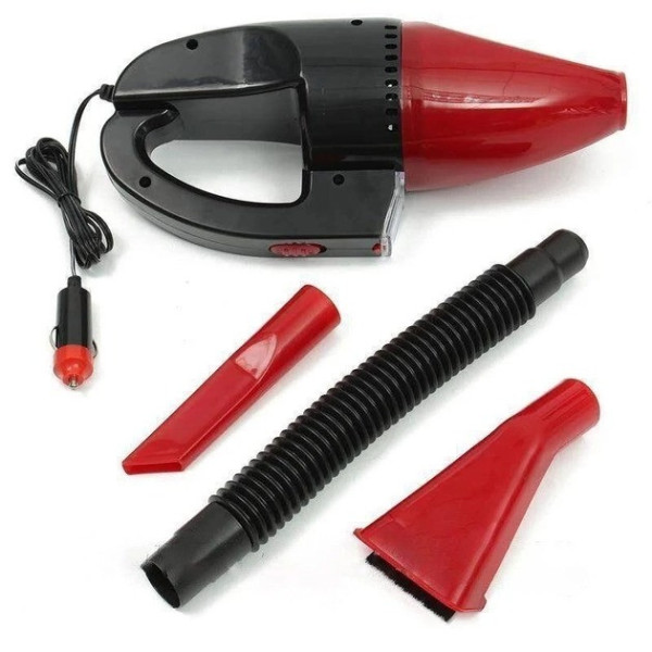 Ручной автомобильный пылесос CAR VACUUM CLEANER с питанием от прикуривателя для сухой и влажной уборки