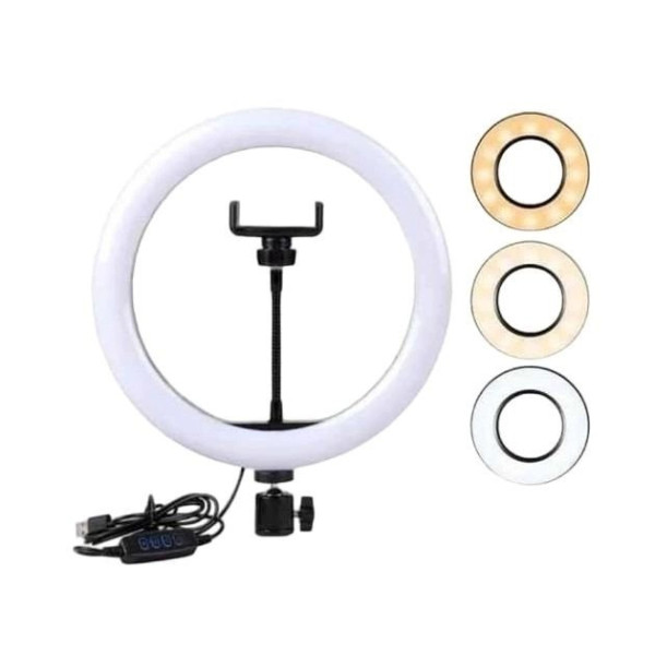 Кольцевая лампа Ring Fill Light 26 см с держателем для телефона без штатива
