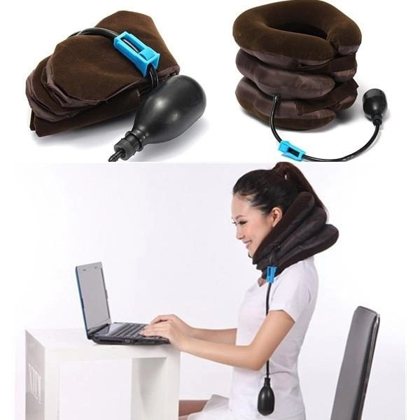 Ортопедическая надувная подушка-воротник для шеи с насосом Unic Tractors For Cervical Spine