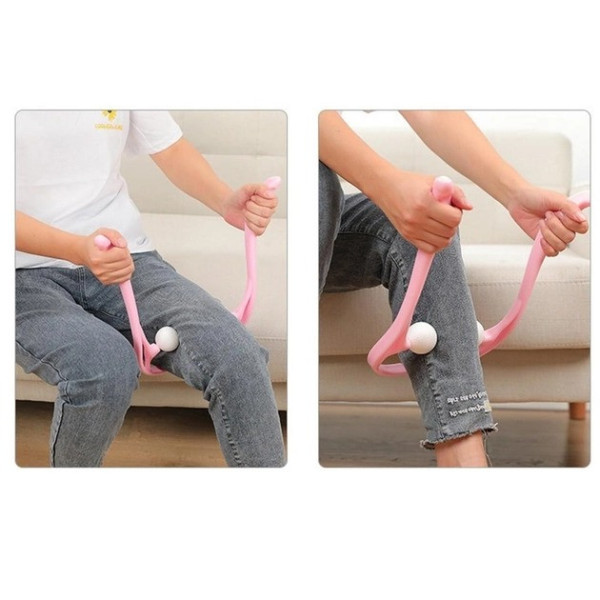 Роликовый ручной массажер Hexiang Neck Massager для шеи и плеч с эффектом разминания для снятия усталости и на