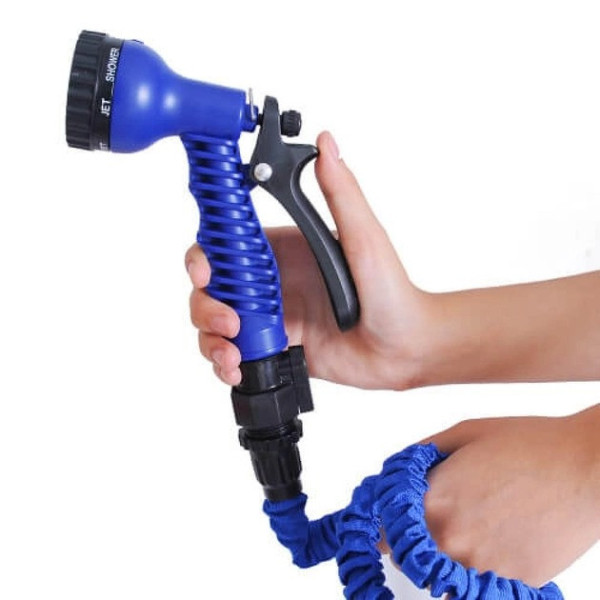Садовый шланг для полива Magic Hose с распылителем, саморастягивающийся, 22,5 м