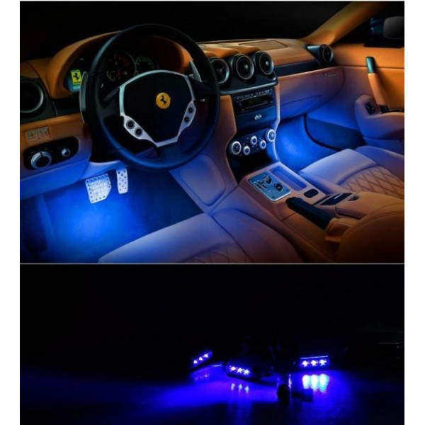 Влагозащитная цветная RGB LED подсветка AMBIENT HR-01678 для салона автомобиля