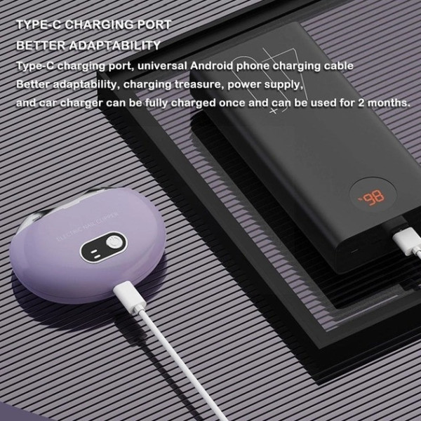 Аккумуляторный универсальный триммер Nail-Clipper R6Y8 с дисплеем для стрижки ногтей детям