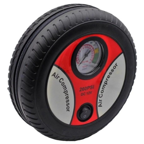 Автомобильный электрический компрессор Air Compressor DC12V 260 PSI для подкачки колес и мячей