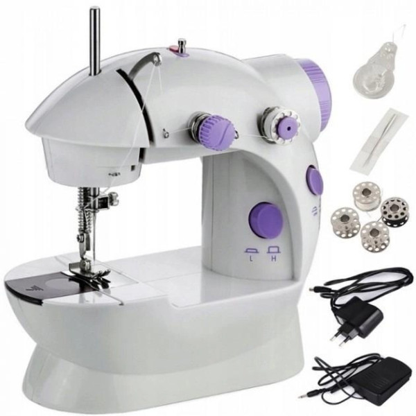 Электромеханическая портативная швейная машинка Sewing Machine Fhsm 201 с педалью