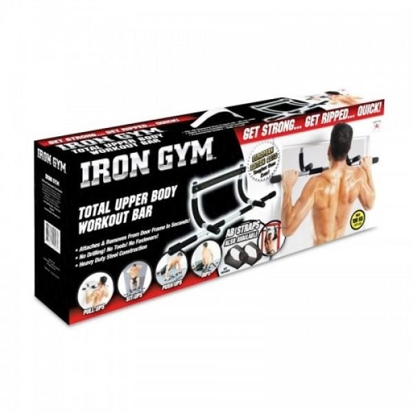 Турник с брусьями Iron Gym для домашнего использования, навесной металлический тренажер в дверной проём