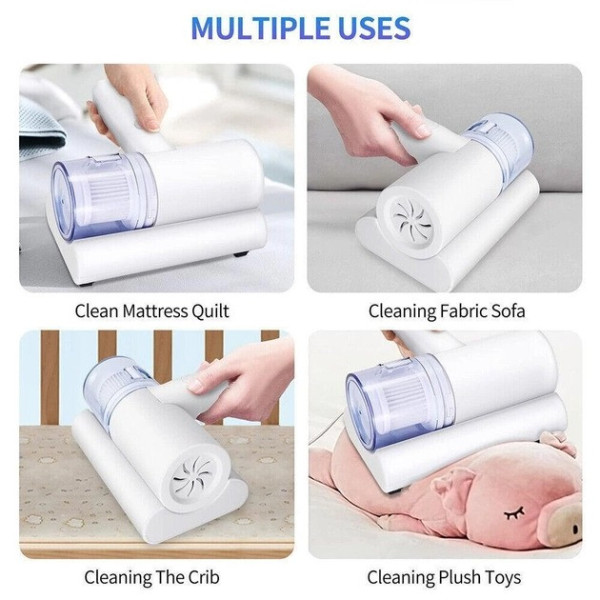 Ручной портативный беспроводной аккумуляторный пылесос Dust Suction Mite Remover для сухой и паровой уборки