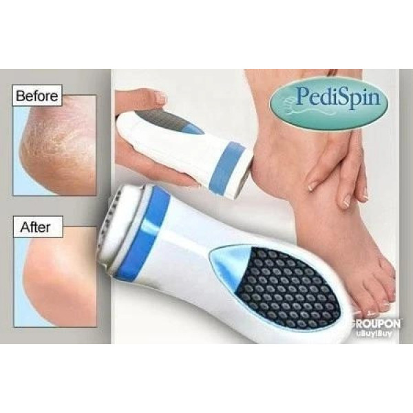Пемза электрическая Pedi Spin Pro с односторонней пилкой и сменными лезвиями для педикюра и пяток