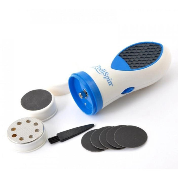 Пемза электрическая Pedi Spin Pro с односторонней пилкой и сменными лезвиями для педикюра и пяток