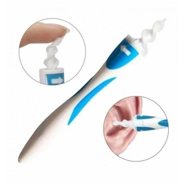 Прибор для чистки ушей Swab с силиконовой насадкой и одноразовыми наконечниками