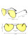 Антибликовые желтые очки Night View Glasses для водителей с ночным видением и складной оправой