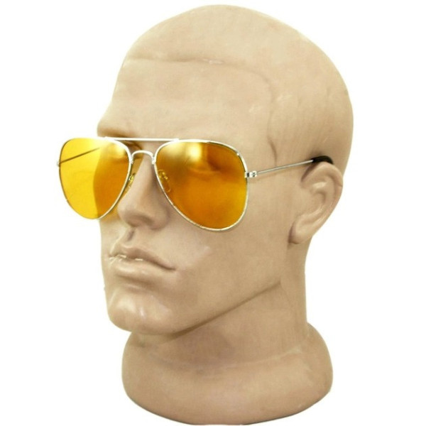 Антибликовые желтые очки Night View Glasses для водителей с ночным видением и складной оправой