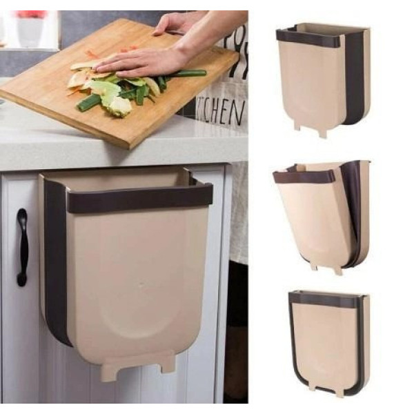 Складное подвесное мусорное ведро Foldable Hanging Garbage Bin для дверцы
