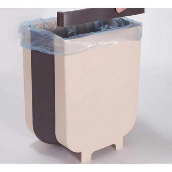 Складное подвесное мусорное ведро Foldable Hanging Garbage Bin для дверцы