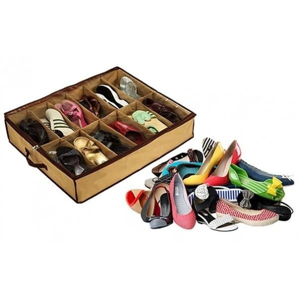 Органайзер для хранения обуви Shoes Under с прозрачной крышкой на 12 пар