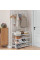 Вешалка напольная New simple floor clothes rack с подставкой для зонтов на ножках