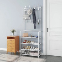 Універсальний вішак підлоговий для одягу та взуття New simple floor clothes rack