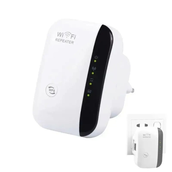 Репитер Wi-Fi Wireless-N 802.11N/B/G с расширением диапазона и антенной 2dBi от сети 220В