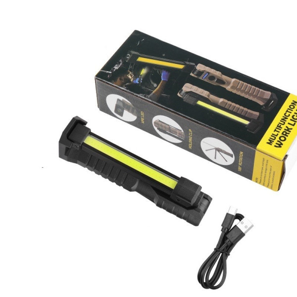 Аккумуляторный складной фонарь для кемпинга LIGHT L08-1 с магнитом и крюком для подвеса Black