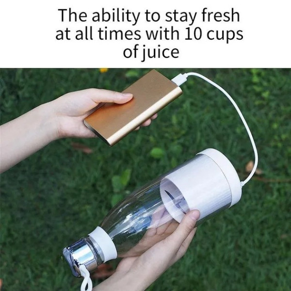 Портативный аккумуляторный блендер-бутылка Juicer для смузи 350 мл с электронным управлением