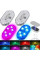 Аккумуляторный RGB светильник 2 шт для салона авто с подвесной магнитной лампой и ночником
